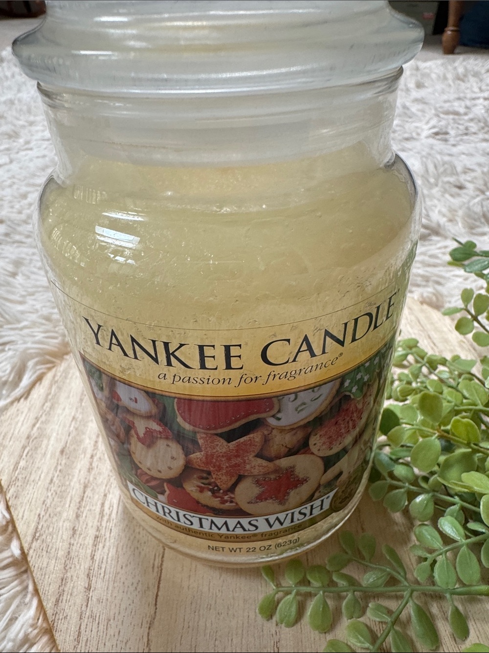 Yankee Candle Christmas Wish Large Jar Candle - Discontinued 💗 Yellow - Picture 4 of 7